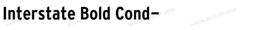 Interstate Bold Cond字体转换